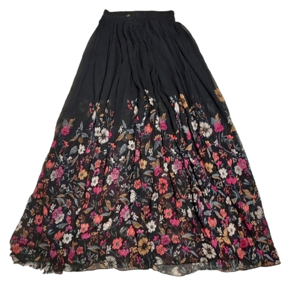 Pepe Jeans London Plated Floral Maxi Skirt